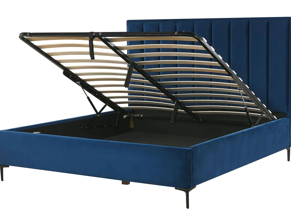 Schlafzimmer Komplett Set 3-Teilig Blau 180 X 200 Cm Sezanne