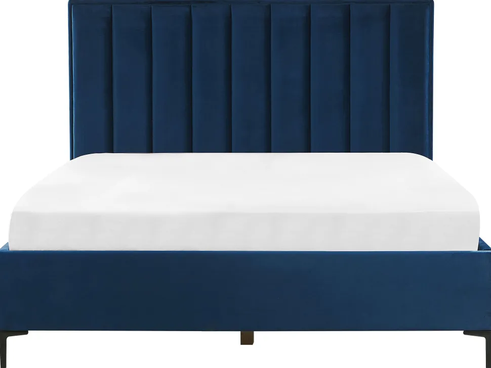 Schlafzimmer Komplett Set 3-Teilig Blau 180 X 200 Cm Sezanne
