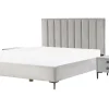 Schlafzimmer Komplett Set 3-Teilig Grau 180 X 200 Cm Sezanne