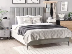 Schlafzimmer Komplett Set 3-Teilig Grau 180 X 200 Cm Sezanne