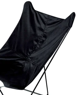 Schmetterlingssessel Samtstoff Schwarz Nybro
