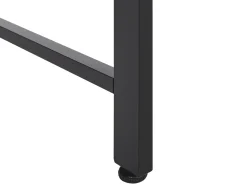 Schreibtisch Dunkler Holzfarbton / Schwarz 118 X 60 Cm Vince
