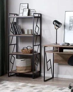 Schreibtisch Dunkler Holzfarbton 120 X 60 Cm Forres
