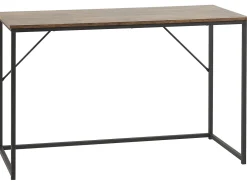 Schreibtisch Dunkler Holzfarbton / Schwarz 120 X 55 Cm Pembro
