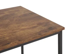 Schreibtisch Dunkler Holzfarbton / Schwarz 120 X 55 Cm Pembro