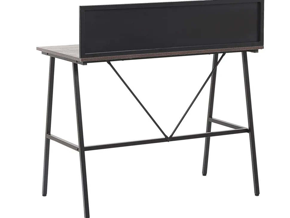 Schreibtisch Dunkler Holzfarbton 100 X 50 Cm Hastings