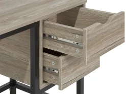 Schreibtisch Heller Holzfarbton 120 X 48 Cm 2 Schubladen Grant