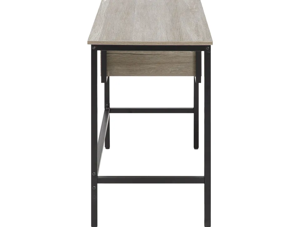 Schreibtisch Heller Holzfarbton 120 X 48 Cm 2 Schubladen Grant