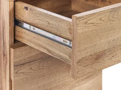 Schreibtisch Heller Holzfarbton / Weis 120 X 60 Cm Schublade Mit Schrank Ashland