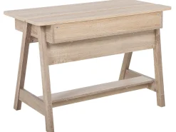 Schreibtisch Heller Holzfarbton / Weis 110 X 60 Cm Jackson