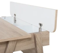 Schreibtisch Heller Holzfarbton / Weis 110 X 60 Cm Jackson