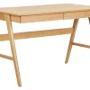 Schreibtisch Heller Holzfarbton 120 X 70 Cm 2 Schubladen Sheslay