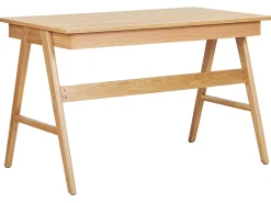 Schreibtisch Heller Holzfarbton 120 X 70 Cm 2 Schubladen Sheslay