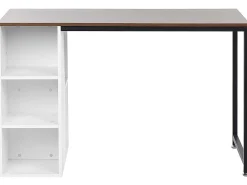 Schreibtisch Weis / Dunkler Holzfarbton 120 X 60 Cm Dese
