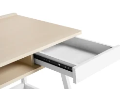 Schreibtisch Weis / Heller Holzfarbton 100 X 55 Cm Paramaribo