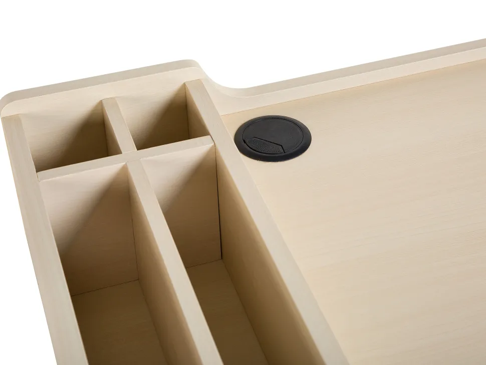 Schreibtisch Weis / Heller Holzfarbton 100 X 55 Cm Paramaribo