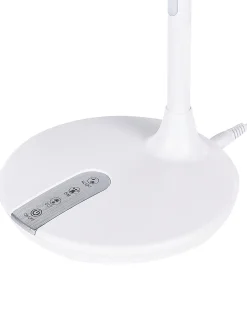Schreibtischlampe Led Metall Weis 38 Cm Verstellbar Draco
