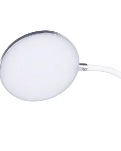 Schreibtischlampe Led Silber / Weis 43 Cm Rund Columba