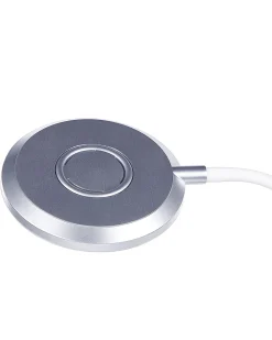 Schreibtischlampe Led Silber / Weis 43 Cm Rund Columba