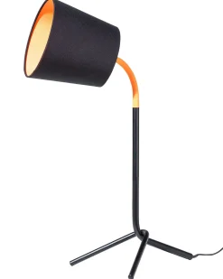 Schreibtischlampe Schwarz 42 Cm Trommelform Mooki