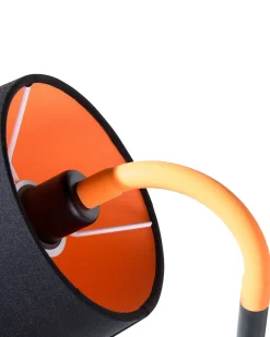 Schreibtischlampe Schwarz 42 Cm Trommelform Mooki