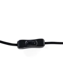 Schreibtischlampe Schwarz 42 Cm Trommelform Mooki