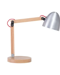 Schreibtischlampe Silber 62 Cm Rund Veleka