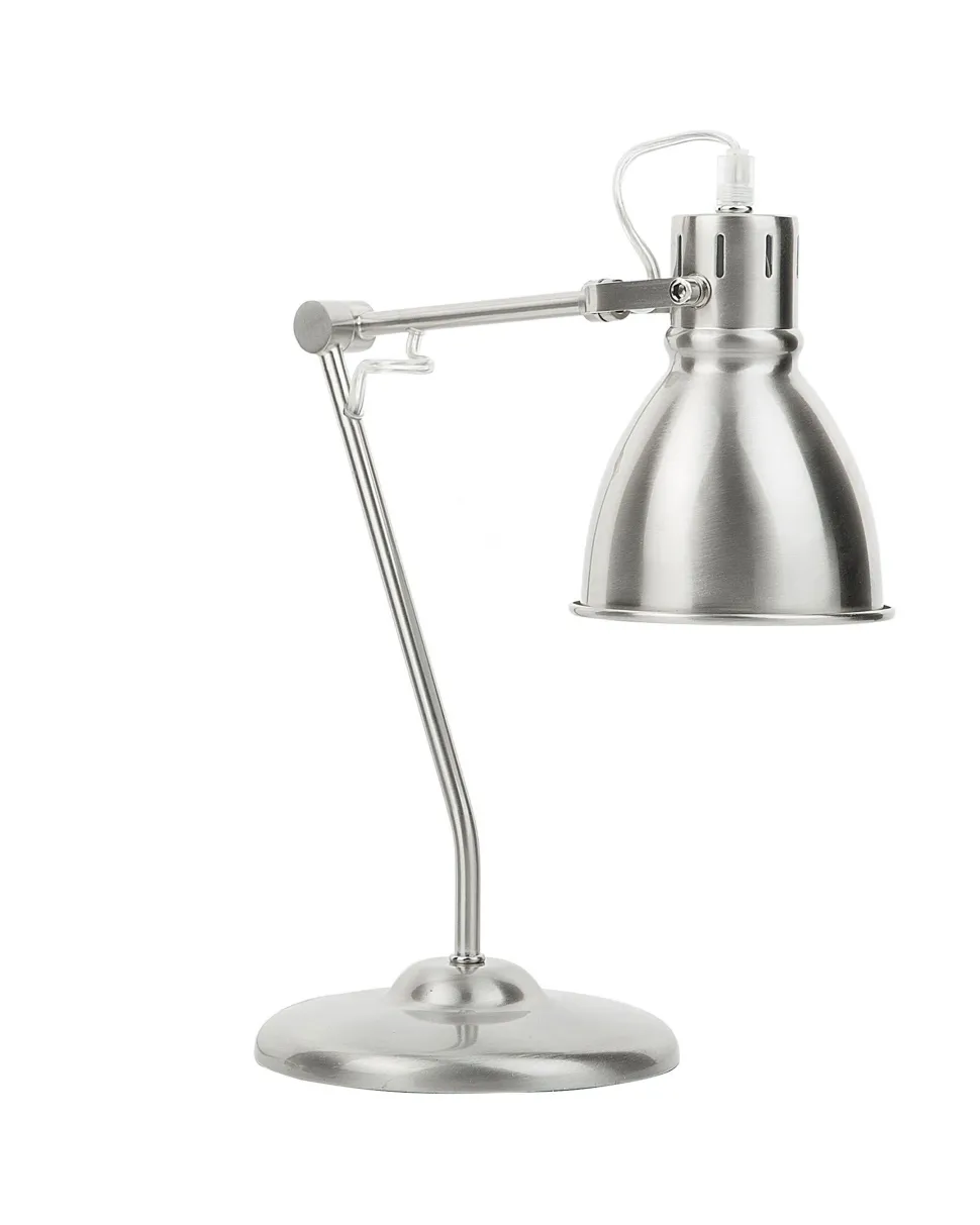Schreibtischlampe Silber 44 Cm Glockenform Monsan