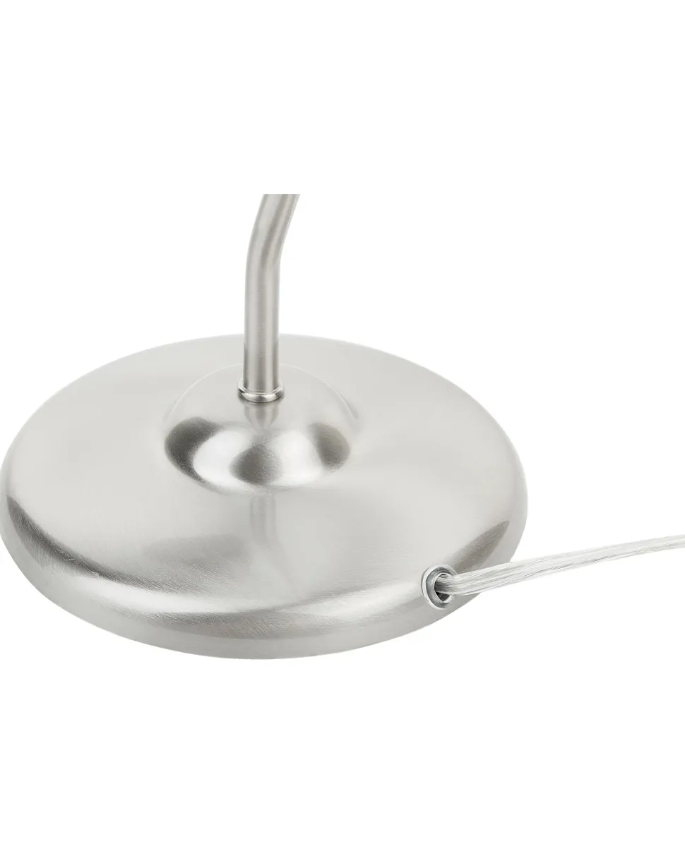 Schreibtischlampe Silber 44 Cm Glockenform Monsan