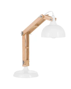 Schreibtischlampe Weis 53 Cm Glockenform Salado