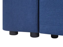 Sectional Sofa Bed With Ottoman Navy Blue Falster