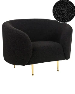 Sessel Boucle Schwarz Loen