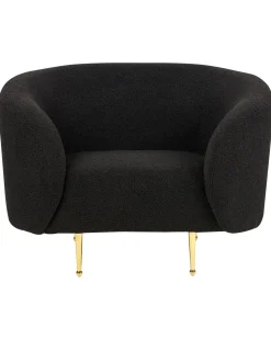Sessel Boucle Schwarz Loen