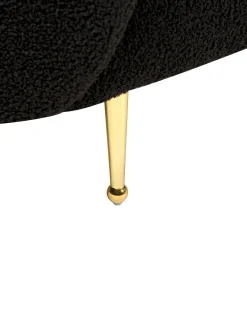 Sessel Boucle Schwarz Loen