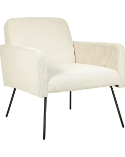 Sessel Cord Beige Mit Schwarzen Beinen Narken