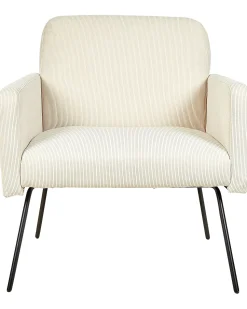 Sessel Cord Beige Mit Schwarzen Beinen Narken