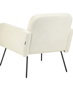 Sessel Cord Beige Mit Schwarzen Beinen Narken