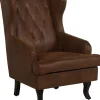 Sessel Kunstleder Braun Alta