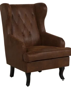 Sessel Kunstleder Braun Alta