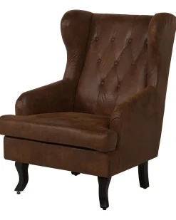 Sessel Kunstleder Braun Alta