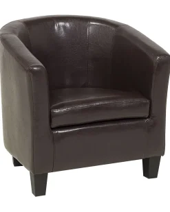 Sessel Kunstleder Braun Borwick