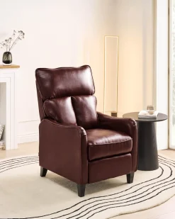 Sessel Kunstleder Braun Verstellbar Royston