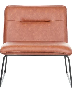 Sessel Kunstleder Goldbraun / Schwarz Cotulla