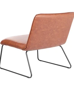Sessel Kunstleder Goldbraun / Schwarz Cotulla