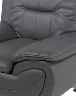Sessel Kunstleder Grau Leira