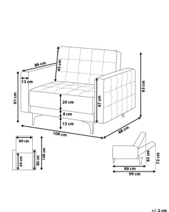 Sessel Kunstleder Old Style Braun Aberdeen