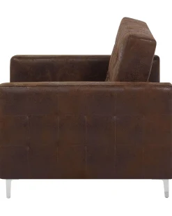Sessel Kunstleder Old Style Braun Aberdeen