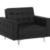 Sessel Kunstleder Schwarz Aberdeen