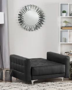 Sessel Kunstleder Schwarz Aberdeen