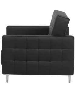Sessel Kunstleder Schwarz Aberdeen